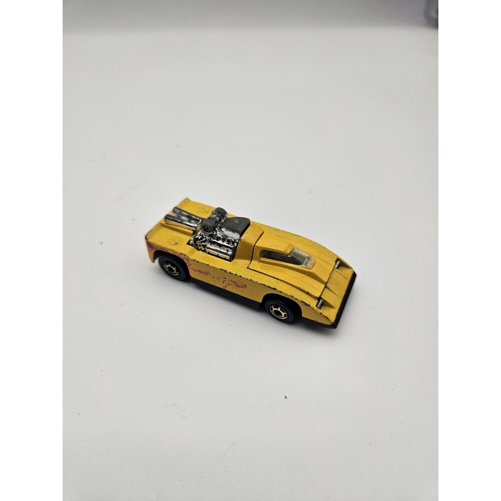 Vintage 1980 Hot Wheels Cannonade Yellow Twin Turbo Diecast Car Hong Kong 1/64
